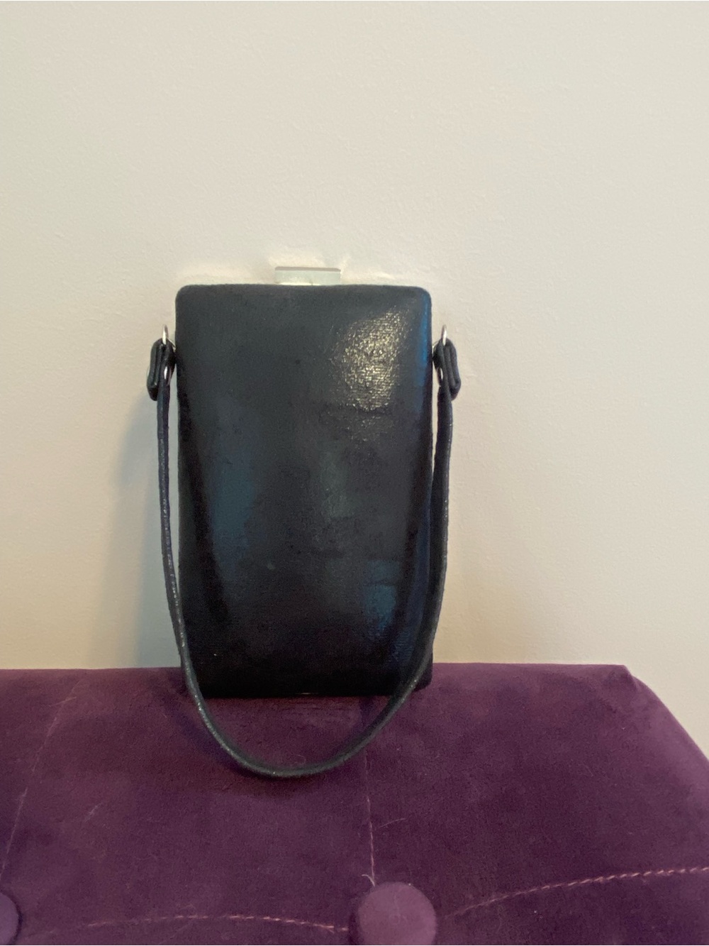 $12 BUNDLE ITEM - OR BUY NOW Classic Black Leather Crossbody Bag - Women